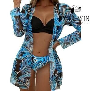 CharmLeaks Molded Cup 3 Piece Bikini Swimsuit Size S